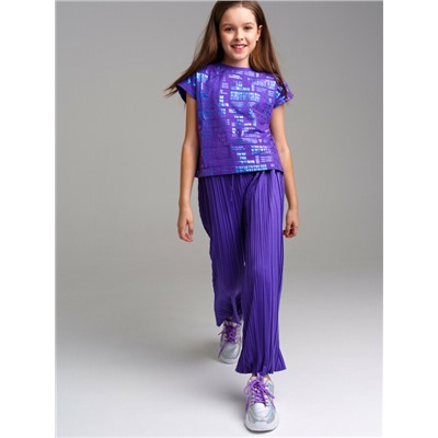 Фуфайка трикотажная для девочек (футболка)