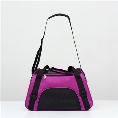 Сумка-переноска сетчатая, 45×25×29 см, фиолетовая