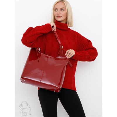 Сумка женская кожаная 5763P claret Polina&Eiterou в Новосибирске
