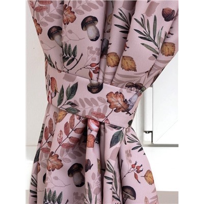 Шторы для кухни с подхватами Этель Nature forest, 145×180 см, комплект - 2 шт.