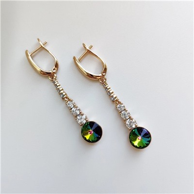 Серьги с кристаллами Swarovski