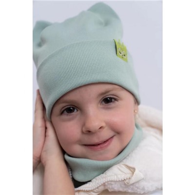 60156 Шапка_снуд детская (Фисташка)