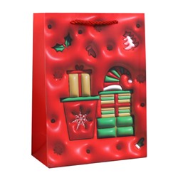 Пакет подарочный 18х24х8,5 / 10211-S /уп 12/720/ микс Новый год