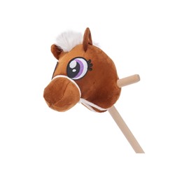 Мягкая игрушка «Конь-скакун», на палке, МИКС, коричневая