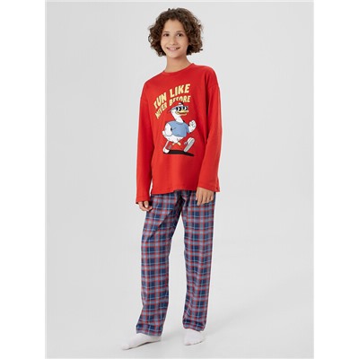 КОМПЛЕКТ ДЛЯ МАЛЬЧИКОВ (ЛОНГСЛИВ, БРЮКИ) 563334