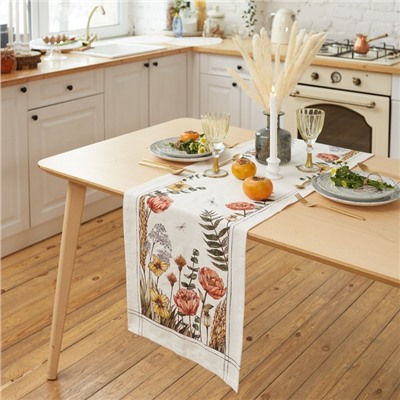 Дорожка на стол Этель Kitchen collection 40×149 см, 100% хлопок, репс 220 г/м²