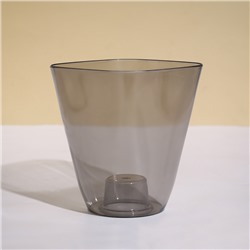 Горшок для орхидей, 2.5 л, 16.4×18.5 см пластиковый, прозрачно-серый