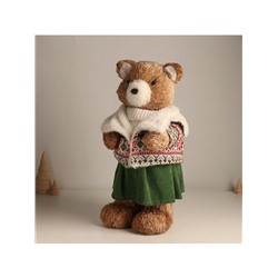 Фигурка новогодняя «Медведица в зимней одёжке», 20×17×41 см