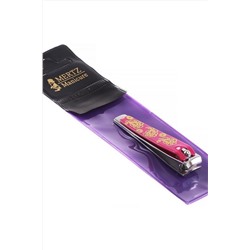 Mertz Книпсер для ногтей розовый с цветами А484, 6 см KRISTALLER, 1110435