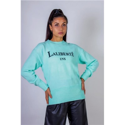 Теплая туника женская арт.1835 Л (Бирюза)