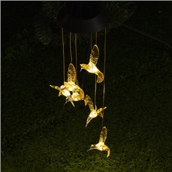 Садовый светильник «Колибри», уличный, на солнечной батарее, 6 LED, свечение мульти