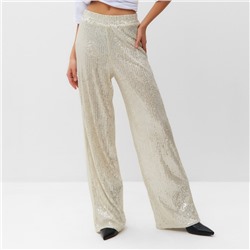 Брюки из пайеток женские MIST Celebration, размер 42, серебряные