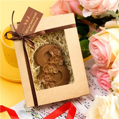 Бельгийский шоколад «8 марта. Орхидеи», 80 г