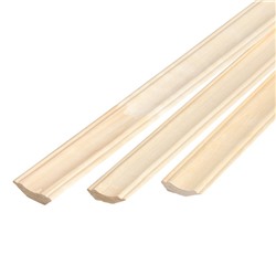 Плинтус сращённый для бани «Добропаровъ», осина, сорт А, 2400×45×12 мм