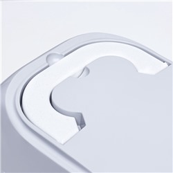 Туалет-домик для кошек закрытый с дверцей 43×32×33 см, серый