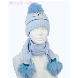 03-59-D Комплект для мальчика (шапка+шарф) (48-50)