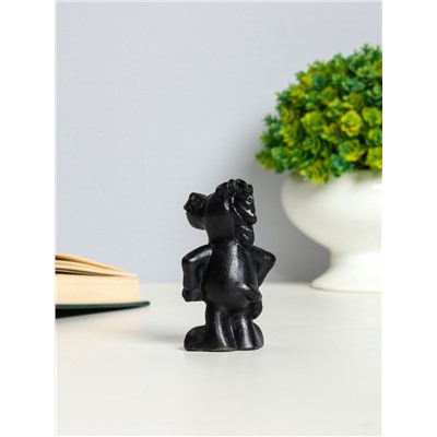 Фигурка гипс «Конь реальный», 8 см, чёрный