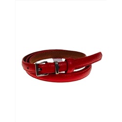 Ремень женский из натуральной кожи, цвет красный