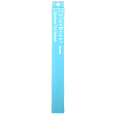 Wowe, ColorBurst, Bamboo Toothbrush, Blue, 1 Toothbrush