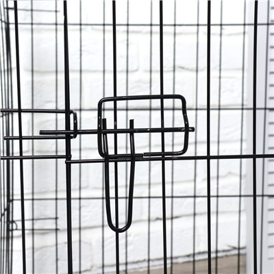 Клетка для собак 70×50×60 см, чёрная