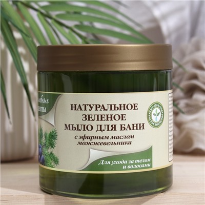 Мыло для бани «Целебные рецепты», зеленое, 500 мл