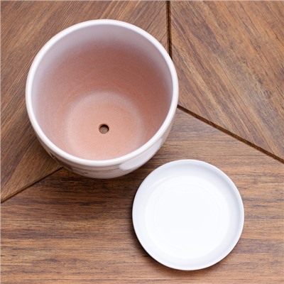 Горшок для цветов «Квартет», 2.5 л, d=19 см, h=18 см, керамический, с поддоном