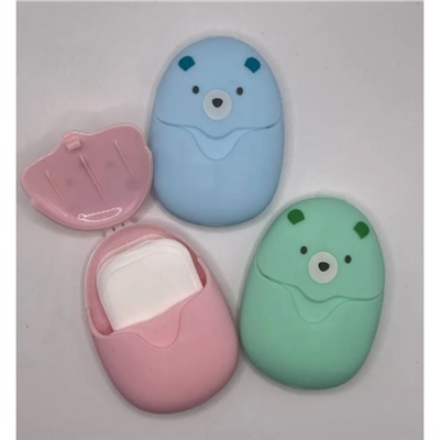 Мыло одноразовое. Гигиенический набор в дорогу. 50 листов в пачке