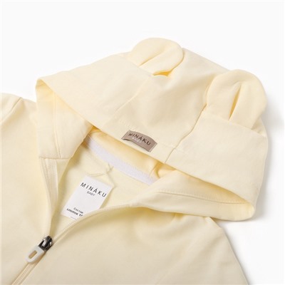 Комбинезон детский MINAKU, рост 80-86 см, айвори