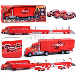 Машина "Пожарная станция" в коробке