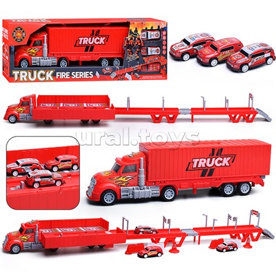 Машина "Пожарная станция" в коробке