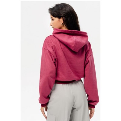 Свитшот 1 оверсайз короткий (Брусника)