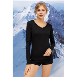 Фуфайка термо женская 602217 (Черный)