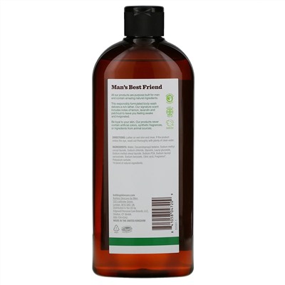 Bulldog Skincare For Men, Body Wash, Original, 16.9 fl oz (500 ml)