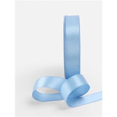 Лента атласная TEIRA, двухсторонняя, 20 мм, 25±1 м, светло-голубой №332
