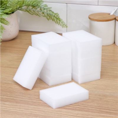 Губки меламиновые для удаления пятен Доляна, 12 шт., 9×6×2 см