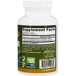 Jarrow Formulas, Куркумин 95, 500 мг, 120 растительных капсул