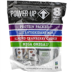 Power Up, On-The-Go Snacking, Assorted Flavors, 8 Snack Packs, 2.25 oz Each