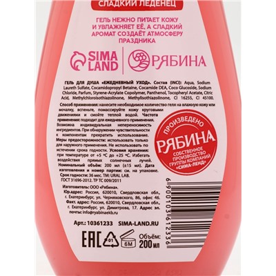 Гель для душа «С Новым годом», lovely lollipop, набор 2 шт. × 200 мл, URAL LAB