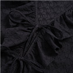 Блуза из хлопка, Пленительная грация (черная)