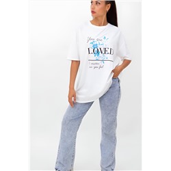 Футболка с цветами оверсайз, арт. 2803 НАТАЛИ, 1045731