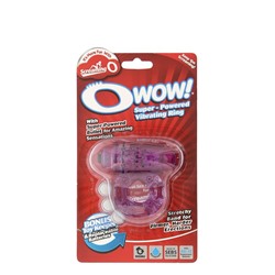Фиолетовое эрекционное виброкольцо OWOW PURPLE
