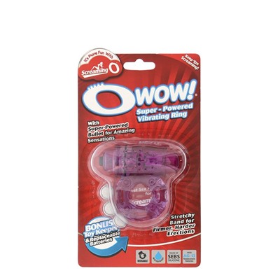Фиолетовое эрекционное виброкольцо OWOW PURPLE