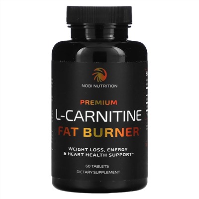 Nobi Nutrition, Premium L-Carnitine Fat Burner, 60 Tablets