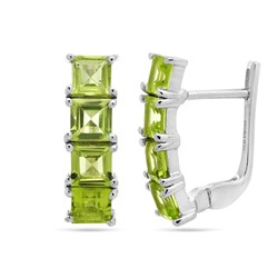 Серьги из серебра перидот, София