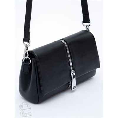 Сумка женская кожаная 1143TH black Polina&Eiterou