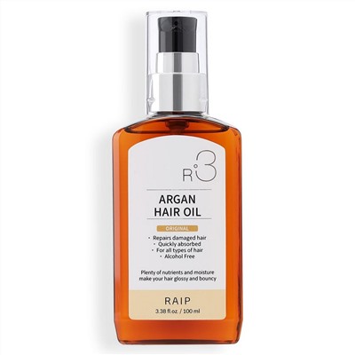 RAIP Аргановое масло для волос оригинальное / R3 Argan Hair Oil Original, 100 мл
