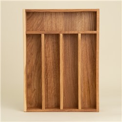 Лоток для столовых приборов SL Home, 34×25×5 см, дуб