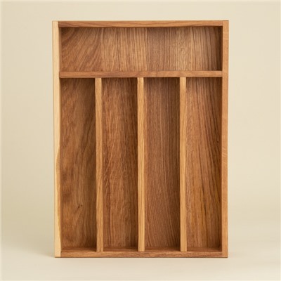 Лоток для столовых приборов SL Home, 34×25×5 см, дуб