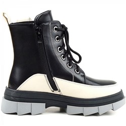 8954-6L черн/беж Ботинки деми для девочек (32-37)/8