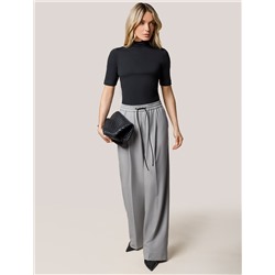 Брюки-палаццо из премиальной костюмной ткани с добавлением лиоцелла